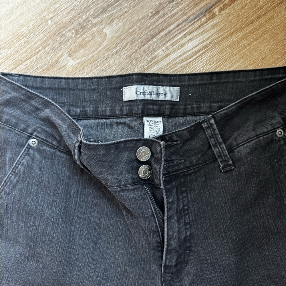 Croft & Barrow Black Women's Jeans - Picture 2 of 6